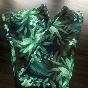 Tropical floral Zara slacks